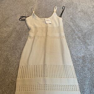Cream knit dress